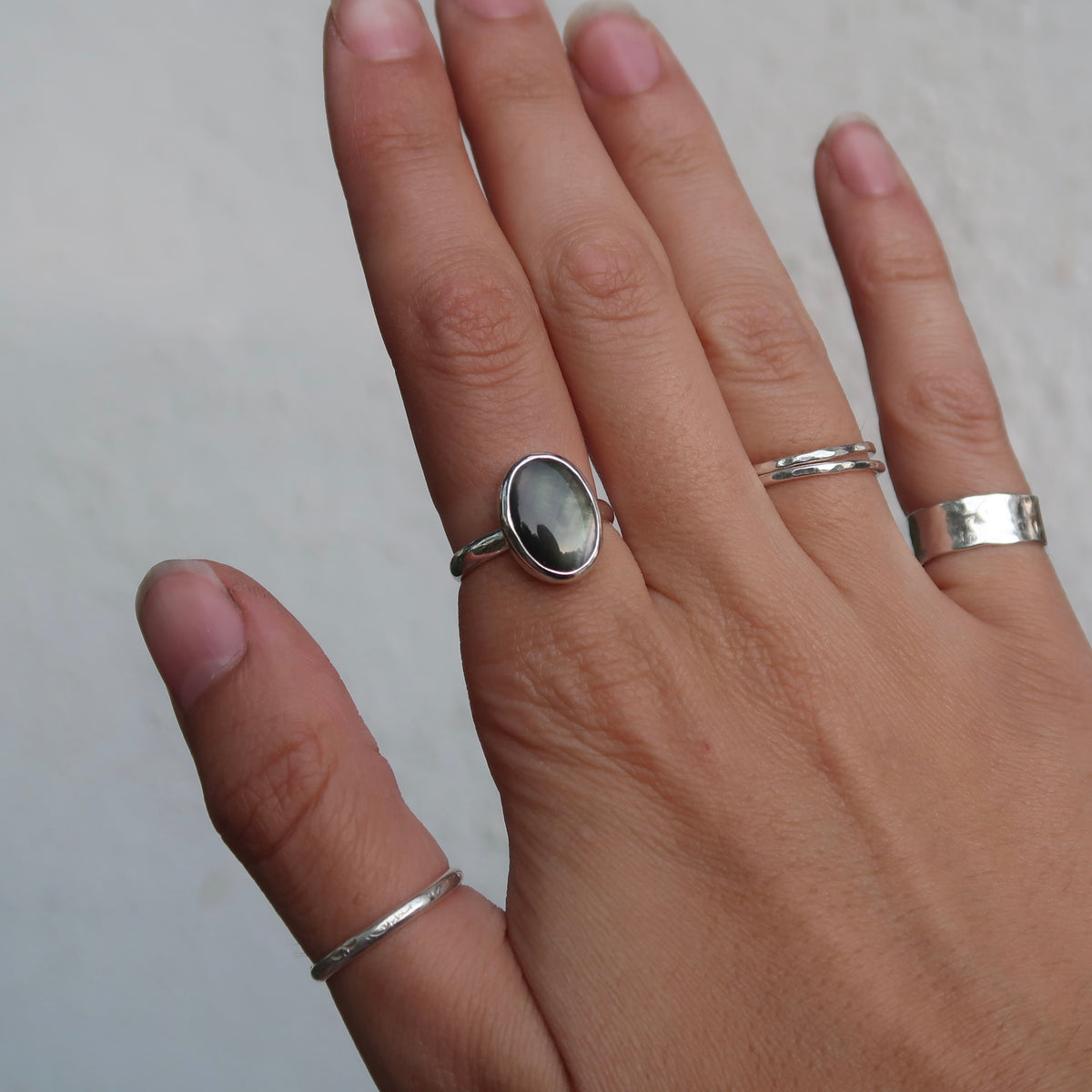black pearl ring