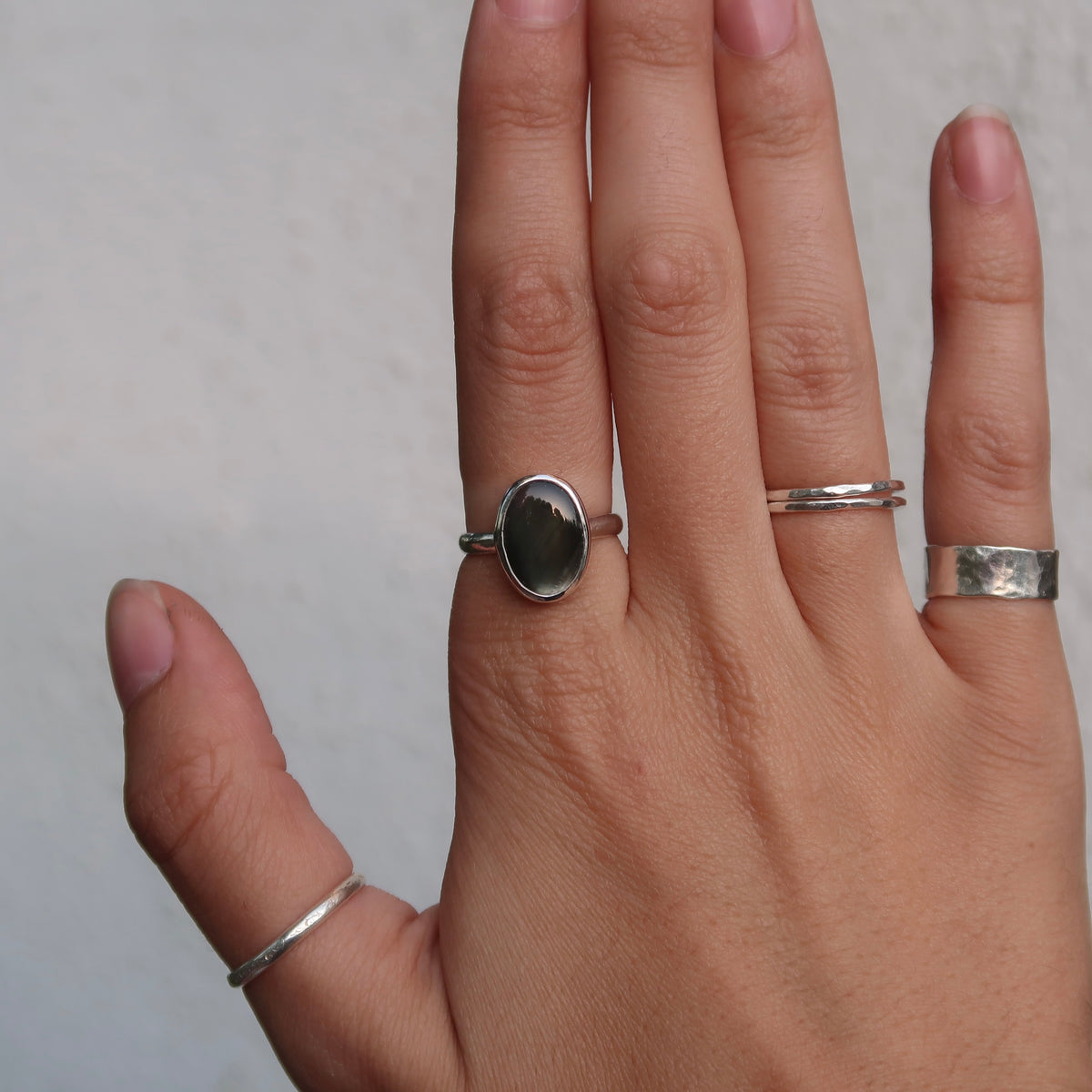 black pearl ring