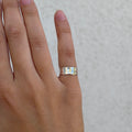 thick hammered stacker band