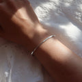 thin hammered cuff
